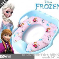 韩国进口 Frozen 冰雪奇缘 儿童马桶 坐便器 坐便圈 带把手超可爱