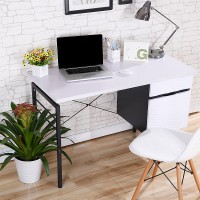 爱尚书亚 钢木电脑桌简约时尚电脑桌 特价办公桌子写字台