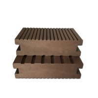 塑木地板 室外木塑地板 4cm实心塑木地板 绿华塑木地板批发