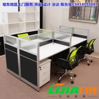 潮州** 现代办公屏风桌 员工大厅组合桌子 电脑桌 家具定制